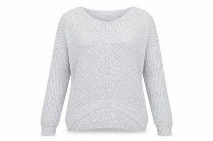 Jacqueline de Yong Women's Grey Pullover Jumper L