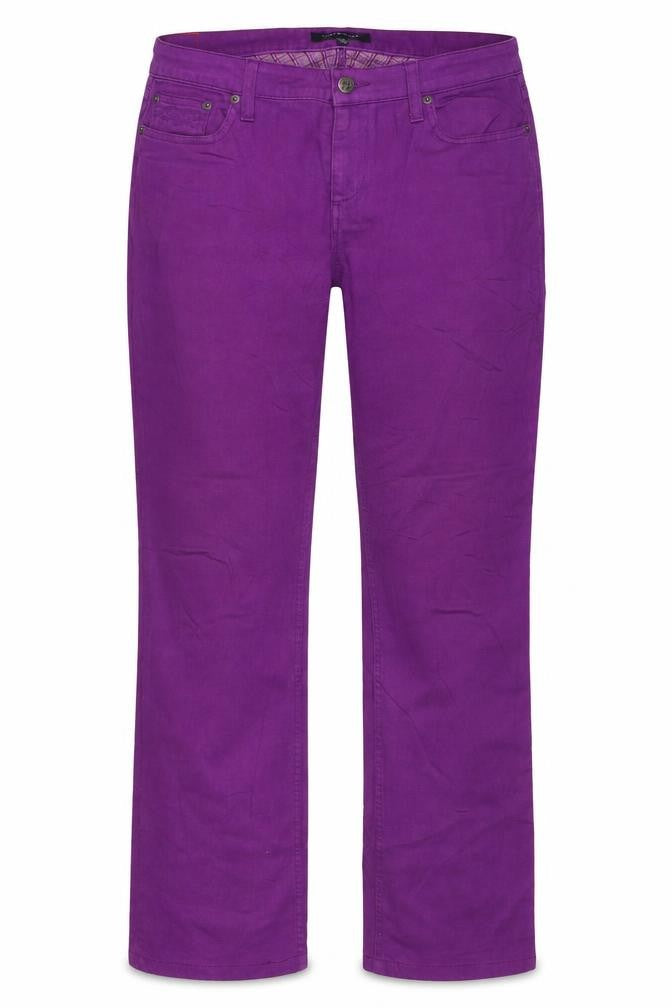Womens UK Size 4 Tommy Hilfiger Regular Fit Straight Purple Jeans