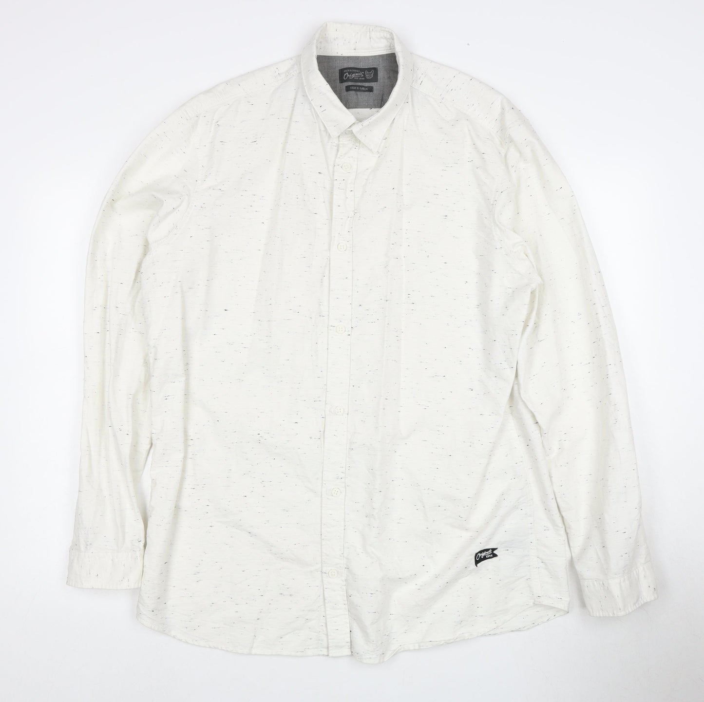 Mens UK Collar Size XL JACK & JONES Smart White  Dress Shirt