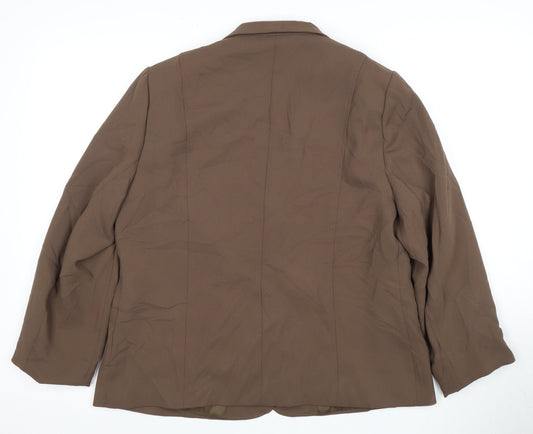 Eastex Brown Women's Suit Jacket, Size 16, Lined