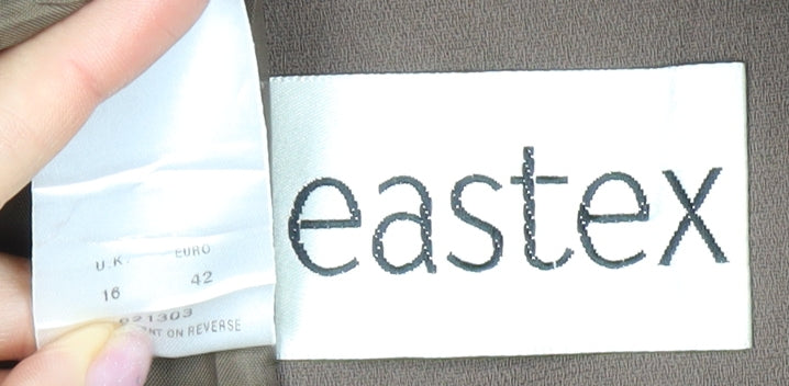 Eastex Brown Women's Suit Jacket, Size 16, Lined