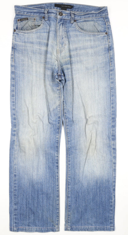 Calvin Klein Men's Blue Straight Jeans Size 31