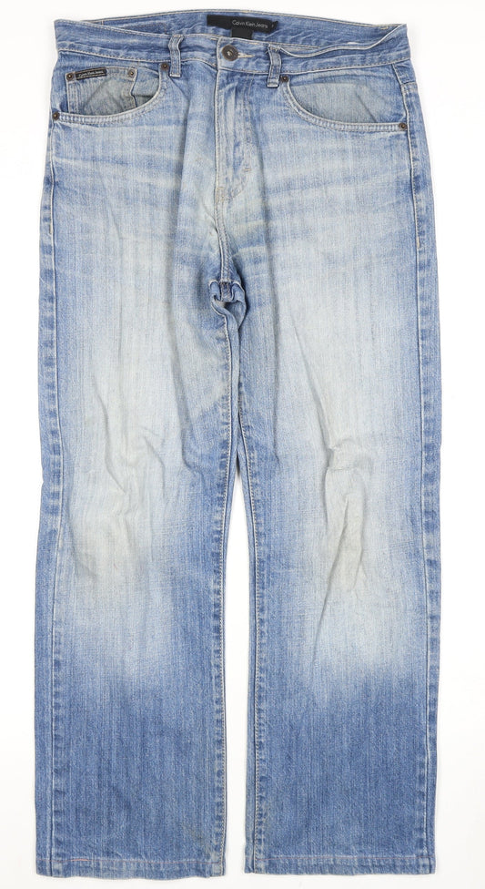 Calvin Klein Men's Blue Straight Jeans Size 31