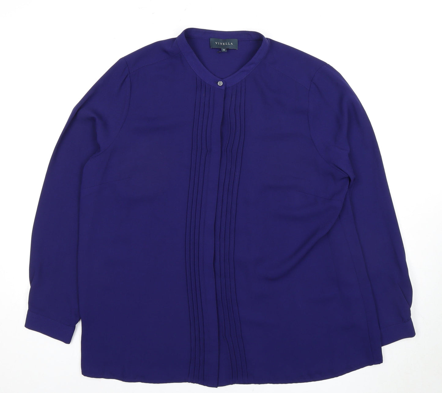 Womens UK Size 16 Viyella Purple Basic Blouse