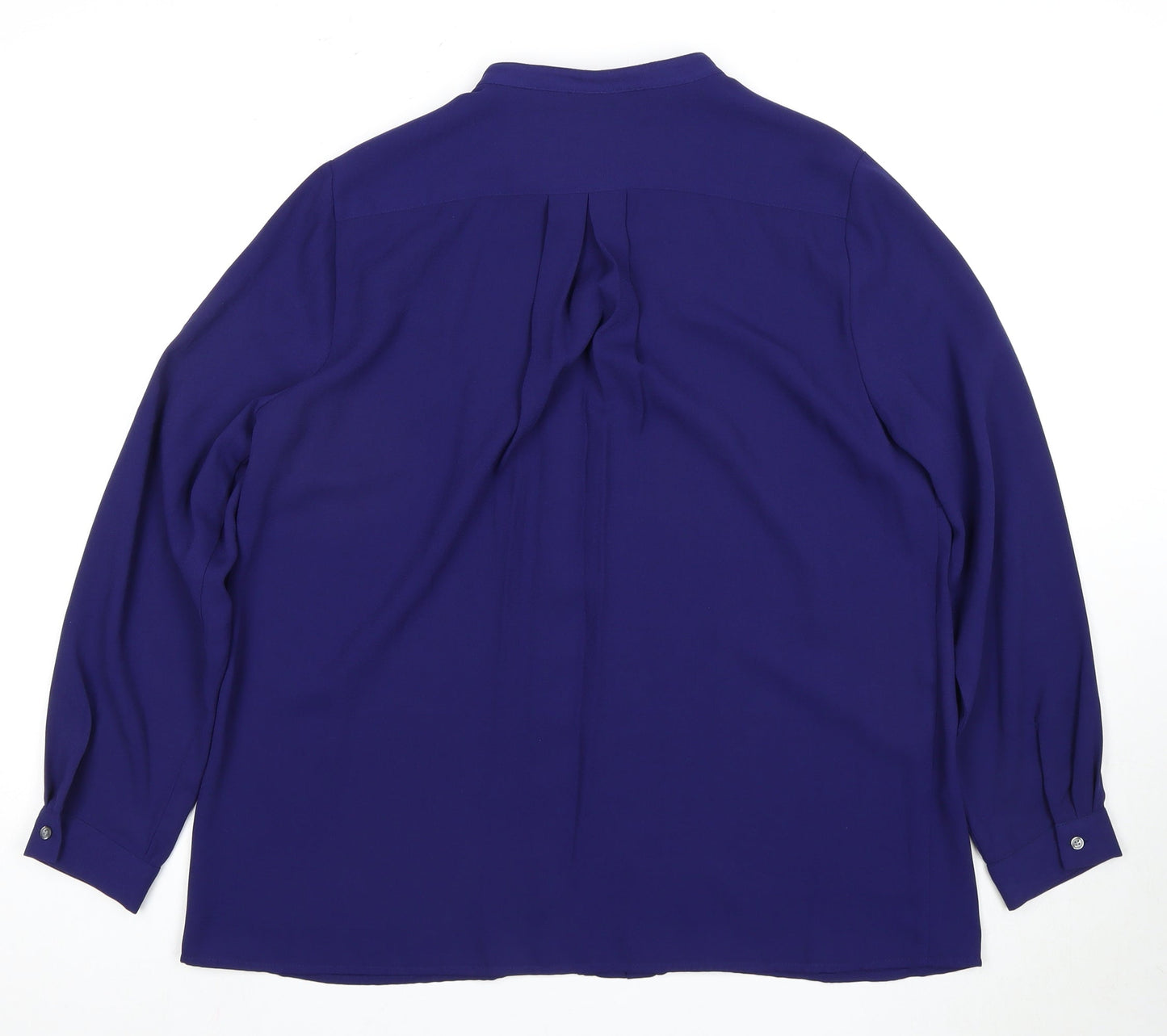 Womens UK Size 16 Viyella Purple Basic Blouse
