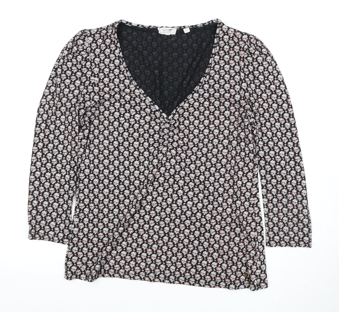 Womens UK Size 12 Fat Face Multicoloured Wrap Blouse