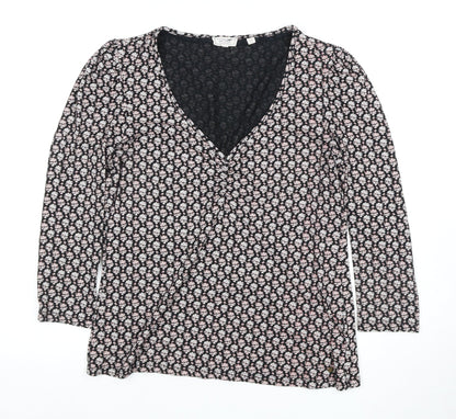 Womens UK Size 12 Fat Face Multicoloured Wrap Blouse