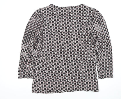 Womens UK Size 12 Fat Face Multicoloured Wrap Blouse