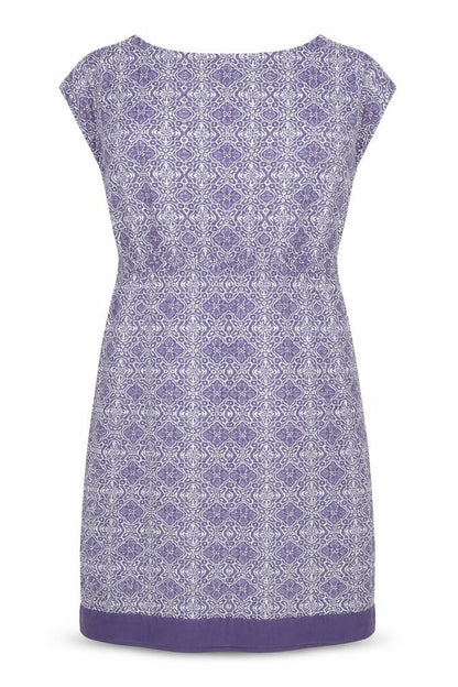 White Stuff Women's Purple Geometric Shift Dress Size 8