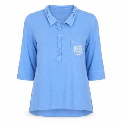 Womens UK Size 16 Fat Face Blue  Polo