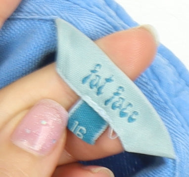Womens UK Size 16 Fat Face Blue  Polo