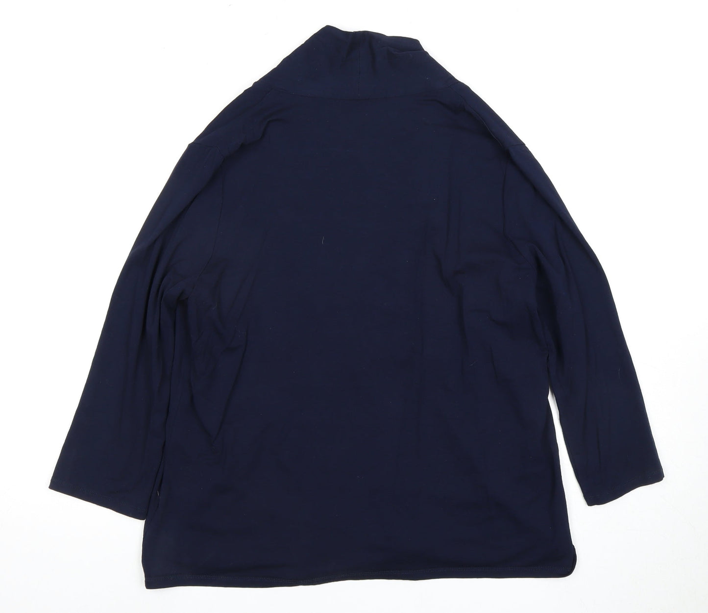 Womens UK Size 16 Eastex Blue Kimono Blouse