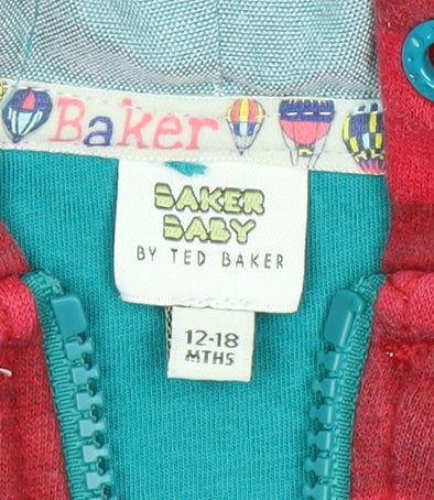 Ted Baker Baby Unisex Red Stripe Cotton Jacket 12-18 Months