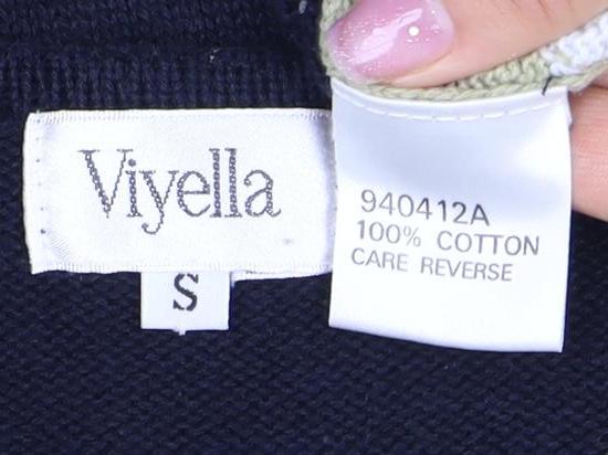Vyella Women's Black Geometric Pullover Jumper S
