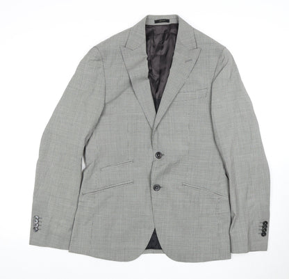 Massimo Dutti Grey Suit Jacket Men’s Size 18 Regular Fit