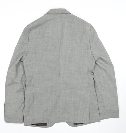 Massimo Dutti Grey Suit Jacket Men’s Size 18 Regular Fit
