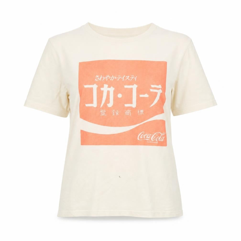 Unisex Adults UK Size XS H&M Ivory Basic T-Shirt