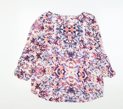 Jacqueline de Yong Women's Multicoloured Floral Top - UK 8