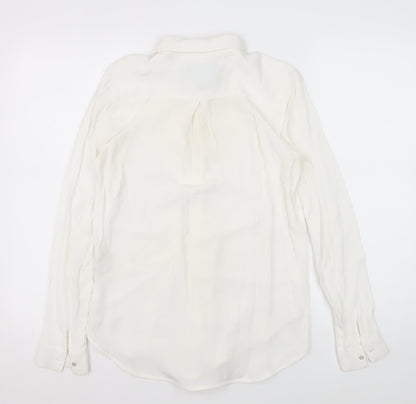 Womens UK Size XS Superdry White  Button-Up