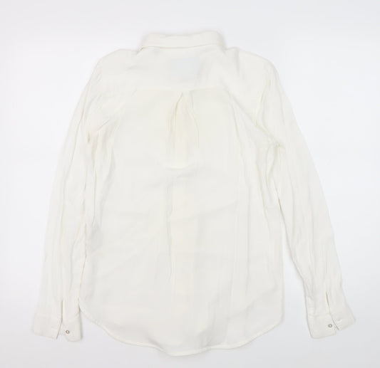 Womens UK Size XS Superdry White  Button-Up
