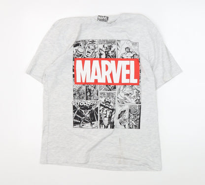 Marvel Men's Grey Medium Comic Print T-Shirt