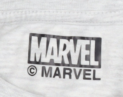 Marvel Men's Grey Medium Comic Print T-Shirt