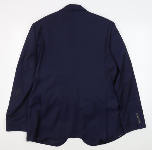 Mens UK Size 42 Moss 1851 Regular Blue Suit Jacket