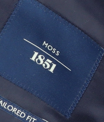 Mens UK Size 42 Moss 1851 Regular Blue Suit Jacket