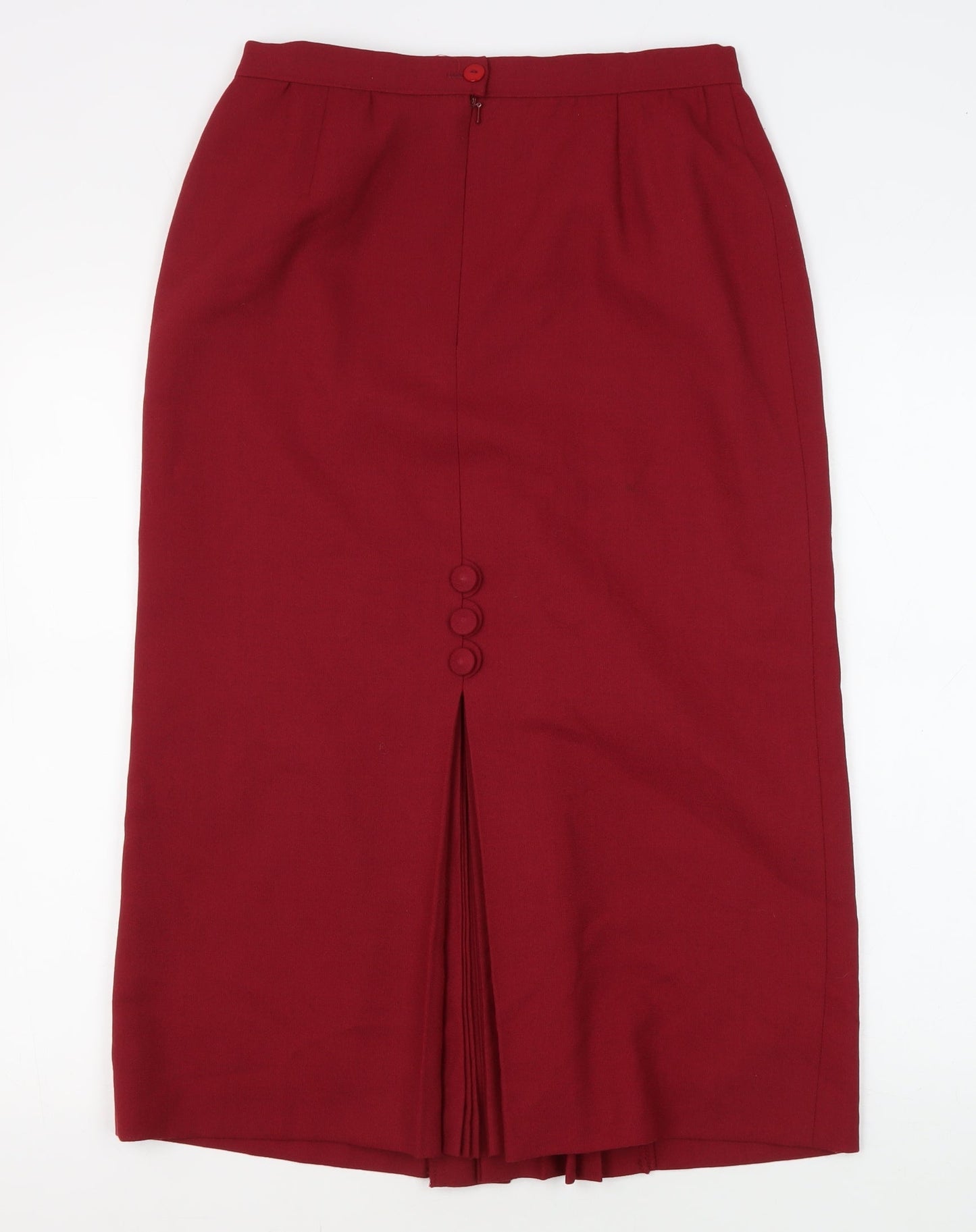 Jacques Vert Women's Red Pencil Skirt, Size 12, Vintage