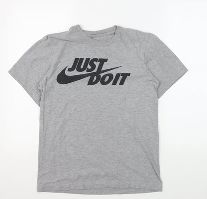 Nike Men's Grey XS T-Shirt Crew Neck Short Sleeve