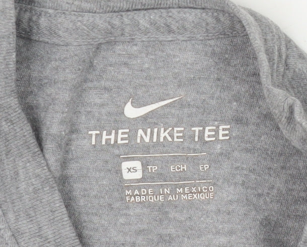 Nike Men's Grey XS T-Shirt Crew Neck Short Sleeve