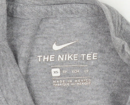 Nike Men's Grey XS T-Shirt Crew Neck Short Sleeve