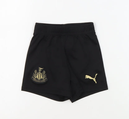Puma Boys Black Active Shorts, Size 12-18 Months