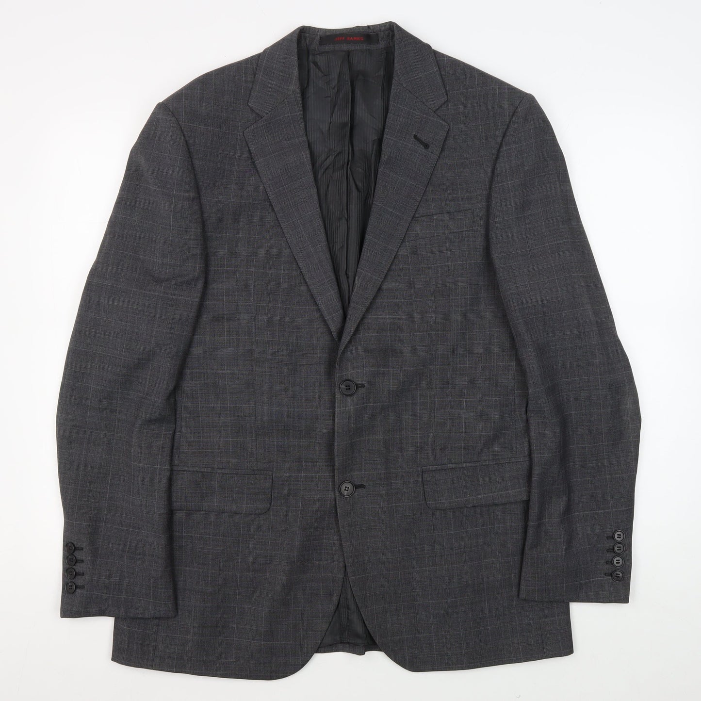 Mens UK Size 40 Jeff Banks Regular Grey Suit Jacket