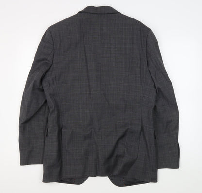 Mens UK Size 40 Jeff Banks Regular Grey Suit Jacket