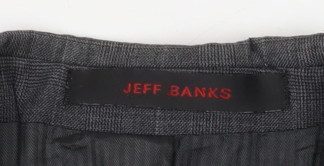 Mens UK Size 40 Jeff Banks Regular Grey Suit Jacket