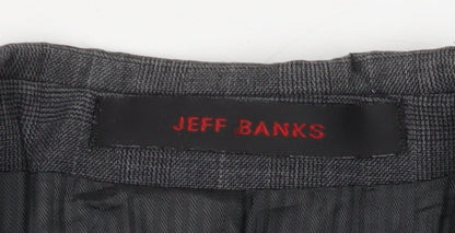 Mens UK Size 40 Jeff Banks Regular Grey Suit Jacket