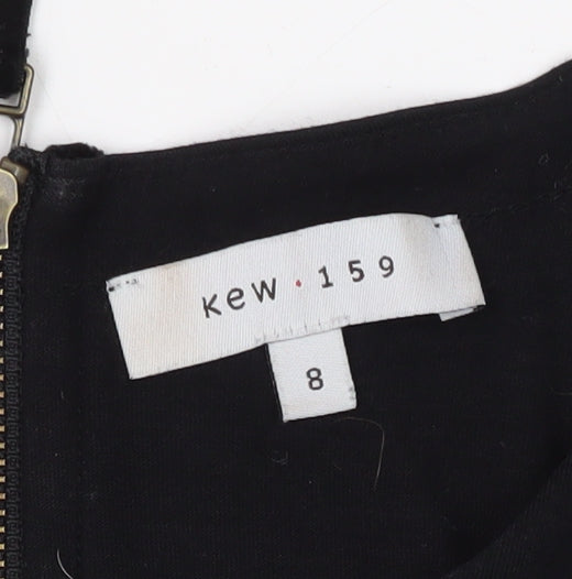 Kew 159 Women's Black Sheath Dress Size 8