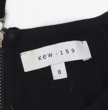Kew 159 Women's Black Sheath Dress Size 8