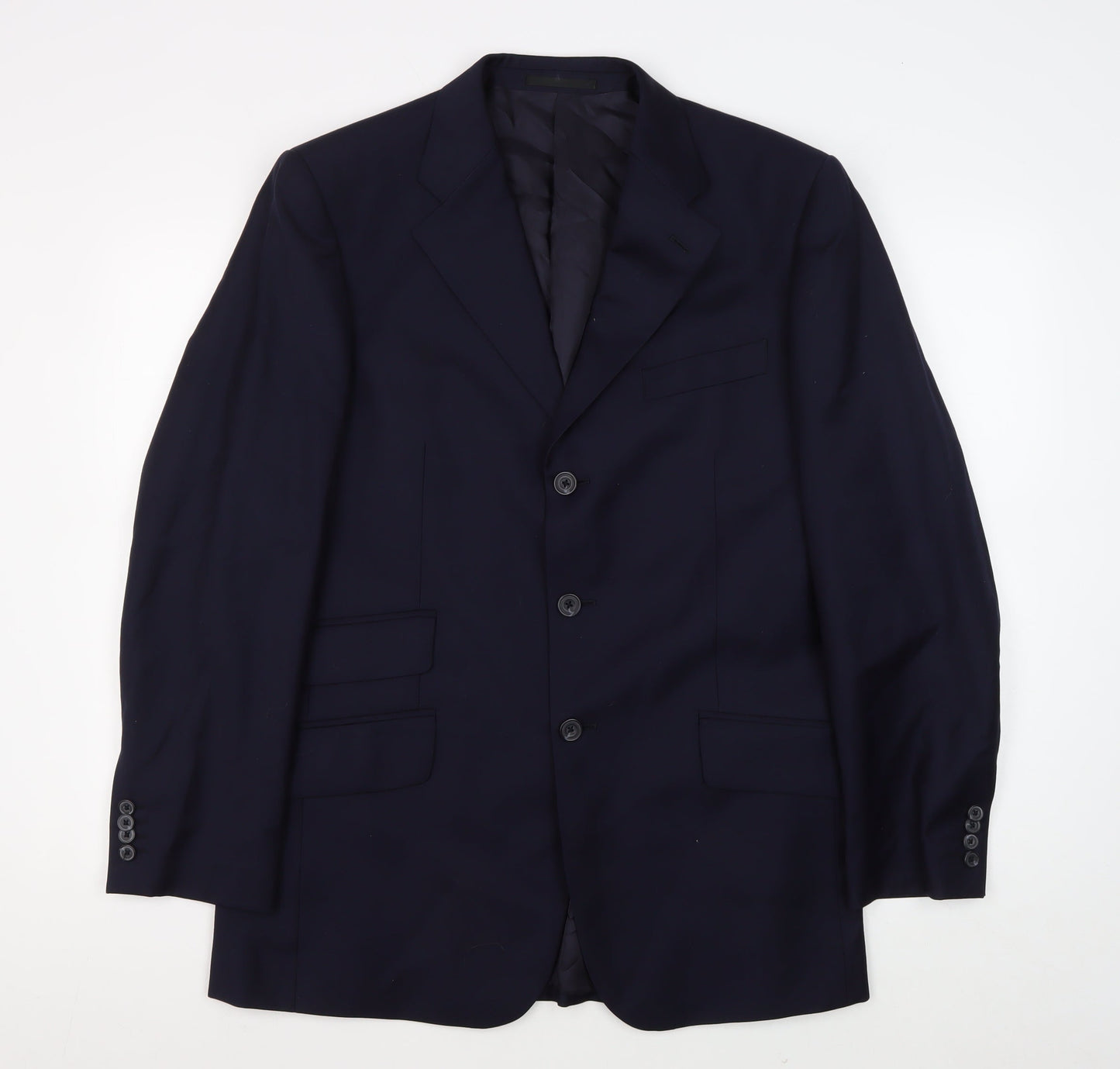 Mens UK Size 40 T.M.Lewin Regular Blue Suit Jacket