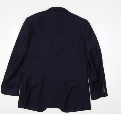 Mens UK Size 40 T.M.Lewin Regular Blue Suit Jacket