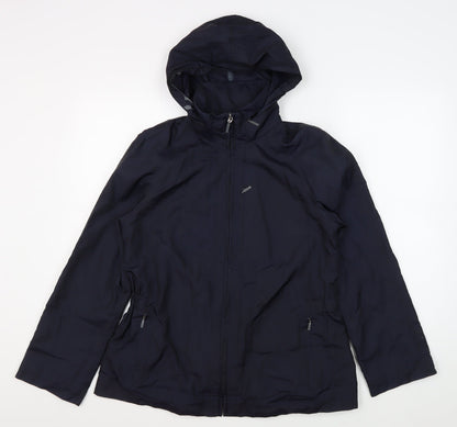 Austin Reed Women's Black Rain Jacket, Size S, Hooded