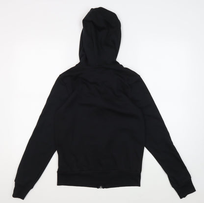 Adidas Unisex Black Full Zip Hoodie 2XS