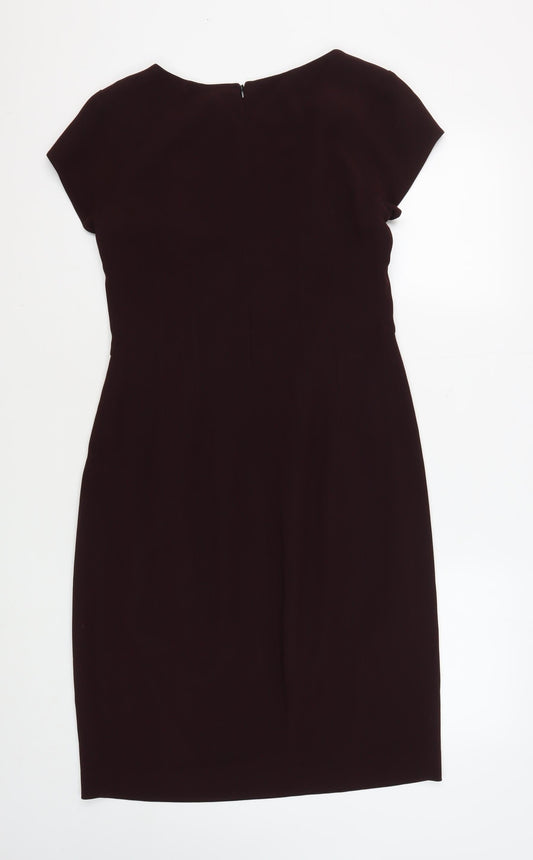 Jigsaw Women's Brown Knee Length Sheath Dress Size 10