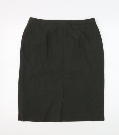 Laura Ashley Women's Green Pencil Skirt Size 14