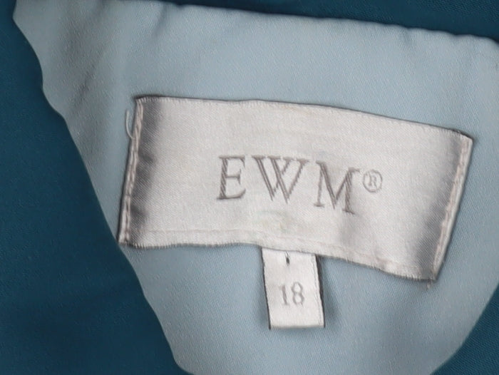 Womens UK Size 18 EWM Blue Basic Jacket