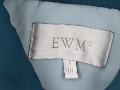 Womens UK Size 18 EWM Blue Basic Jacket