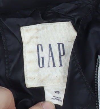 Womens UK Size XS Gap Black Puffer Jacket