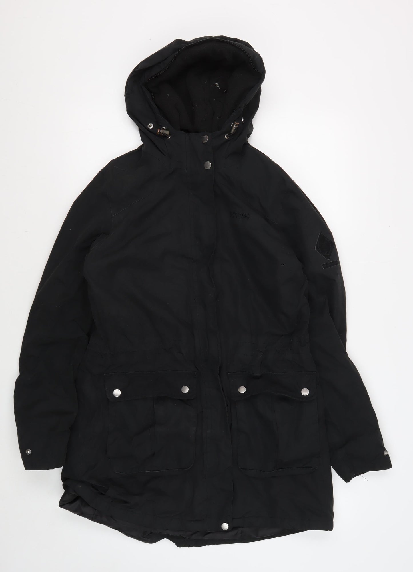 Womens UK Size 12 Regatta Black Parka Coat
