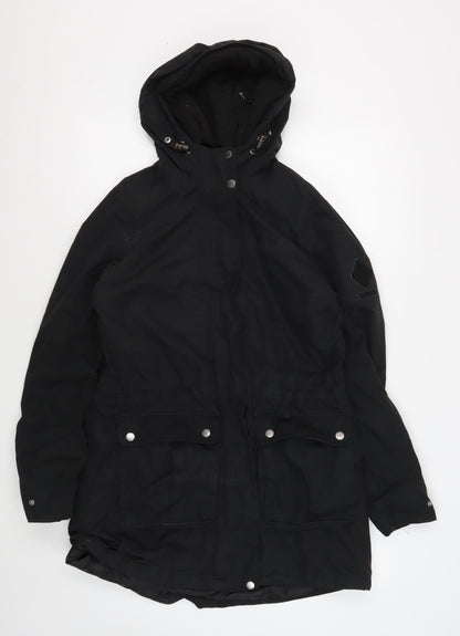 Womens UK Size 12 Regatta Black Parka Coat